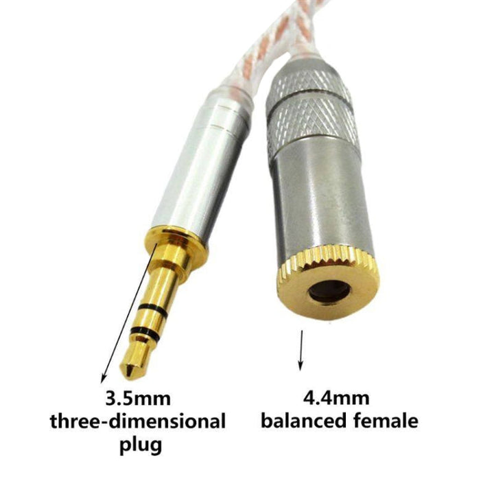 Lisslune | ZS0156 Balanced Interconversion Audio Cable (3.5 Stereo Male to 4.4 Balanced Female)