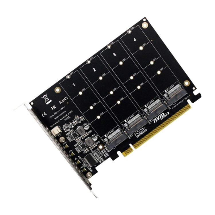 Lisslune | PH44 NVME 4 Disk Array Card PCI-E Signal Split Array Card