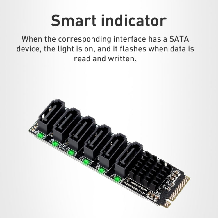 Lisslune | M2 M-EKY PCIE 3.0 to SATA 6G Adapter