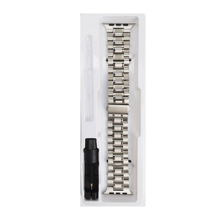 Lisslune | 5-Pearl Stainless Steel Bracelet for Apple Watch Ultra 49mm&Watch Ultra 2 49mm / Series 9&8&7 45mm / SE 3&SE 2&6&SE&5&4 44mm / 3&2&1 42mm (Rose Gold)