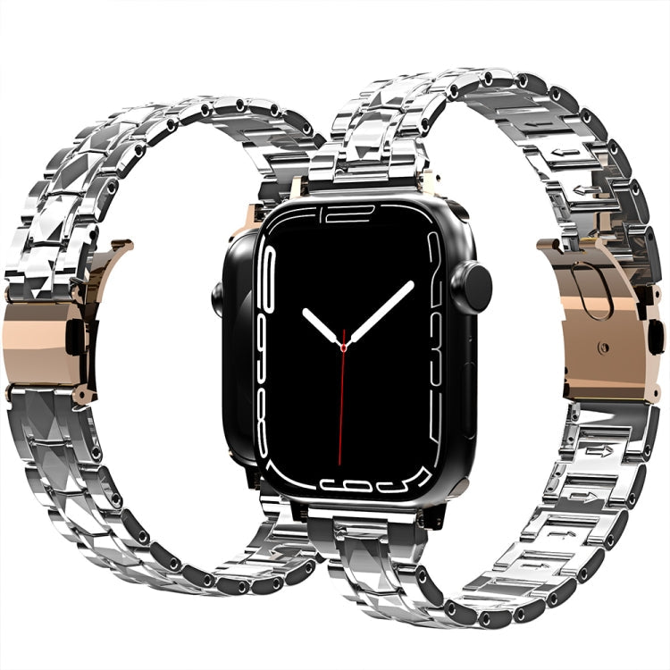 Lisslune | Electroplated Acrylic Bracelet for Apple Watch Ultra 49mm & Watch Ultra 2 49mm / Series 9 & 8 & 7 45mm / SE 3 & SE 2 & 6 & SE & 5 & 4 44mm / 3 & 2 & 1 42mm (Silver)