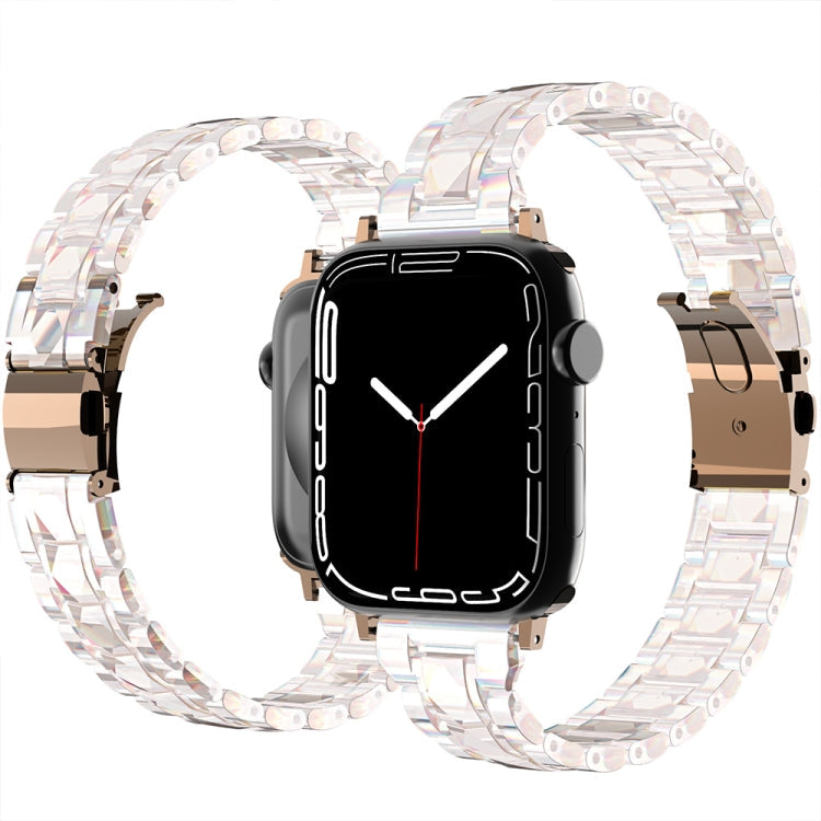 Lisslune | Electroplated acrylic watch band for Apple Watch Series 9&8&7 41mm / SE 3&SE 2&6&SE&5&4 40mm / 3&2&1 38mm(Symphony)