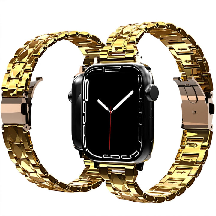 Lisslune | Electroplated Acrylic Watch Band for Apple Watch Series 9&8&7 41mm / SE 3&SE 2&6&SE&5&4 40mm / 3&2&1 38mm(Gold)