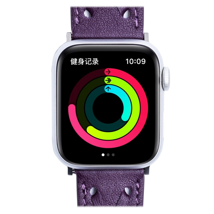 Lisslune | Leather Braided Bracelet for Apple Watch Ultra 49mm & Watch Ultra 2 49mm / Series 9 & 8 & 7 45mm / SE 3 & SE 2 & 6 & SE & 5 & 4 44mm / 3 & 2 & 1 42mm (Purple)