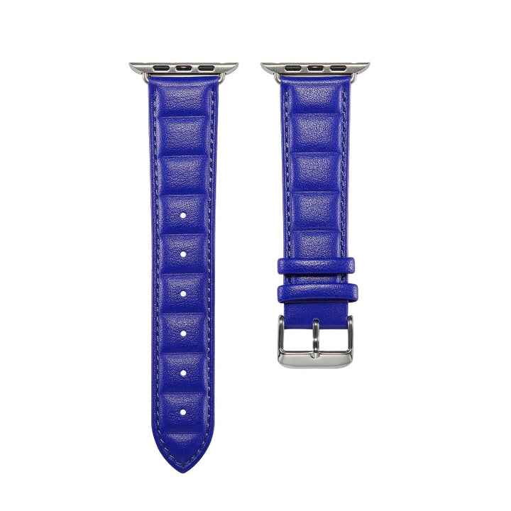 Lisslune | Leather Bracelet for Apple Watch Series 9&8&7 41mm / SE 3&SE 2&6&SE&5&4 40mm / 3&2&1 38mm(Blue)