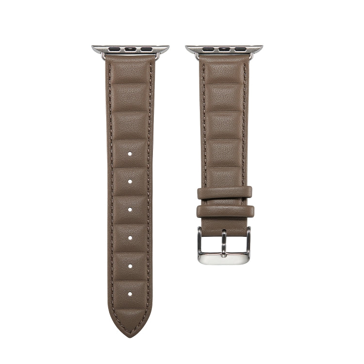 Lisslune | Leather Watch Band for Apple Watch Series 9&8&7 41mm / SE 3&SE 2&6&SE&5&4 40mm / 3&2&1 38mm (Gray)