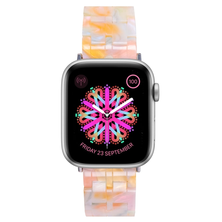 Lisslune | Five Pearl Resin Watch Band for Apple Watch Ultra 49mm & Watch Ultra 2 49mm / Series 9 & 8 & 7 45mm / SE 3 & SE 2 & 6 & SE & 5 & 4 44mm / 3 & 2 & 1 42mm (Color Pink)