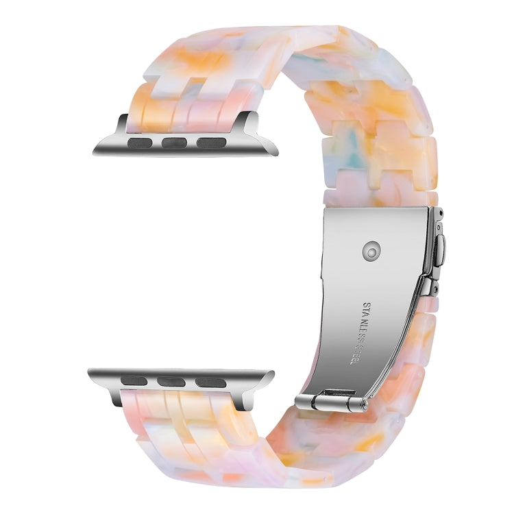 Lisslune | Five Pearls Resin Watch Band for the Apple Watch Series 9&8&7 41mm / SE 3&SE 2&6&SE&5&4 40mm / 3&2&1 38mm (Color Pink)