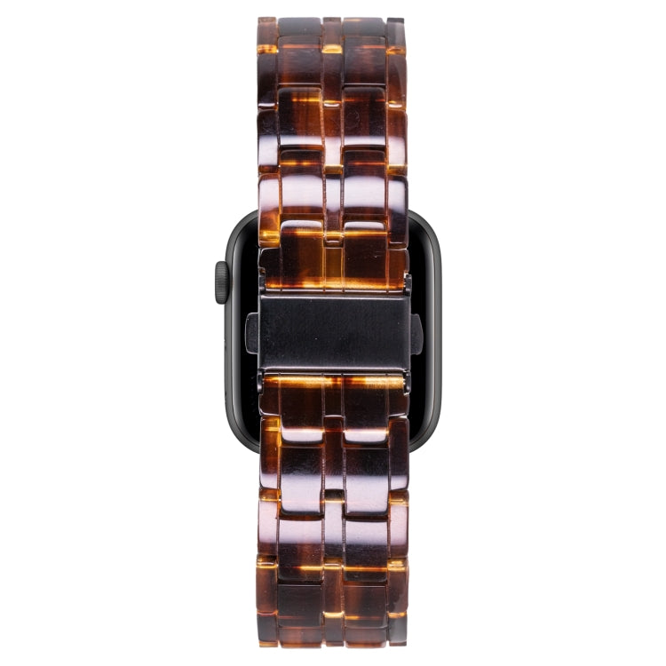 Lisslune | Five-Pearl Resin Watch Band for Apple Watch Series 9&8&7 41mm / SE 3&SE 2&6&SE&5&4 40mm / 3&2&1 38mm (Caramel)