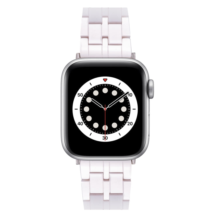 Lisslune | Five-Pearl Resin Watch Band for Apple Watch Series 9&8&7 41mm / SE 3&SE 2&6&SE&5&4 40mm / 3&2&1 38mm (Starlight White)