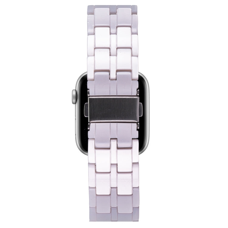 Lisslune | Five-Pearl Resin Watch Band for Apple Watch Series 9&8&7 41mm / SE 3&SE 2&6&SE&5&4 40mm / 3&2&1 38mm (Starlight White)