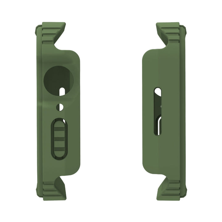 Lisslune | 2 in 1 Screen Tempered Glass Film Protection Case For Apple Watch Series 6 / 5 / 4 / SE 40mm (Army Green)