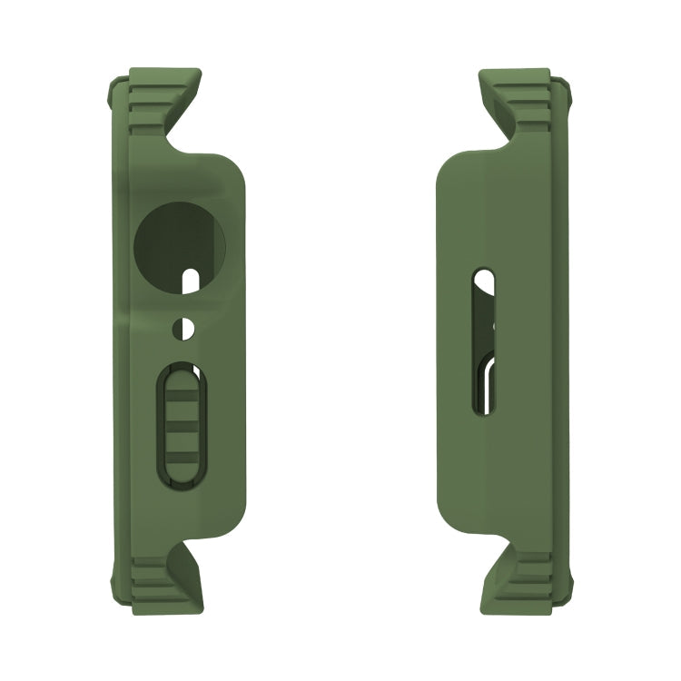 Lisslune | 2 in 1 screen tempered glass film protective case for Apple Watch Series 3 & 2 & 1 42mm (Army green)