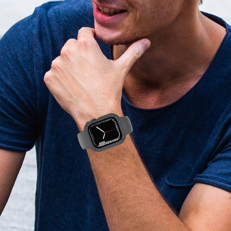 Lisslune | 2 in 1 Screen tempered glass film protective case for Apple Watch Series 3 & 2 & 1 38mm (Dark Gray)