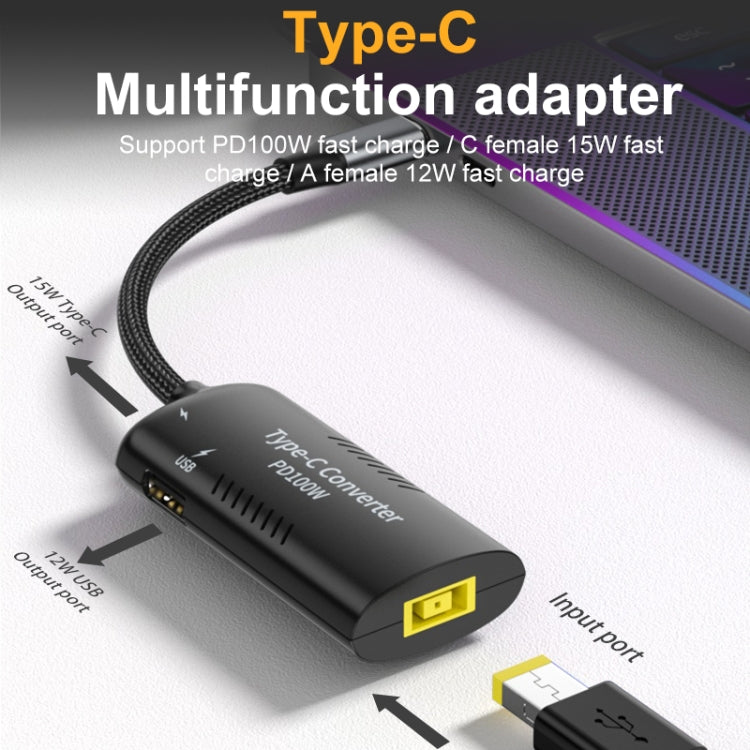Lisslune | DC7406 + Type-C + USB Female to Type-C Multi-Function Adapter