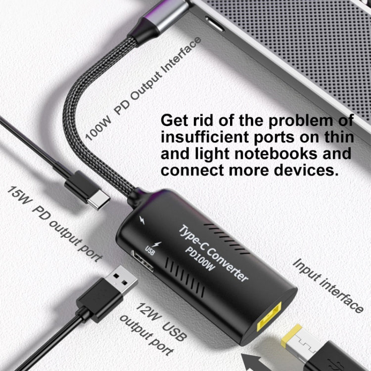 Lisslune | DC7406 + Type-C + USB Female to Type-C Multi-Function Adapter