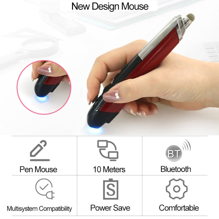 Lisslune | PR-08 Multifunctional Wireless Bluetooth Stylus Mouse Capacitive Stylus Mouse (Blue)