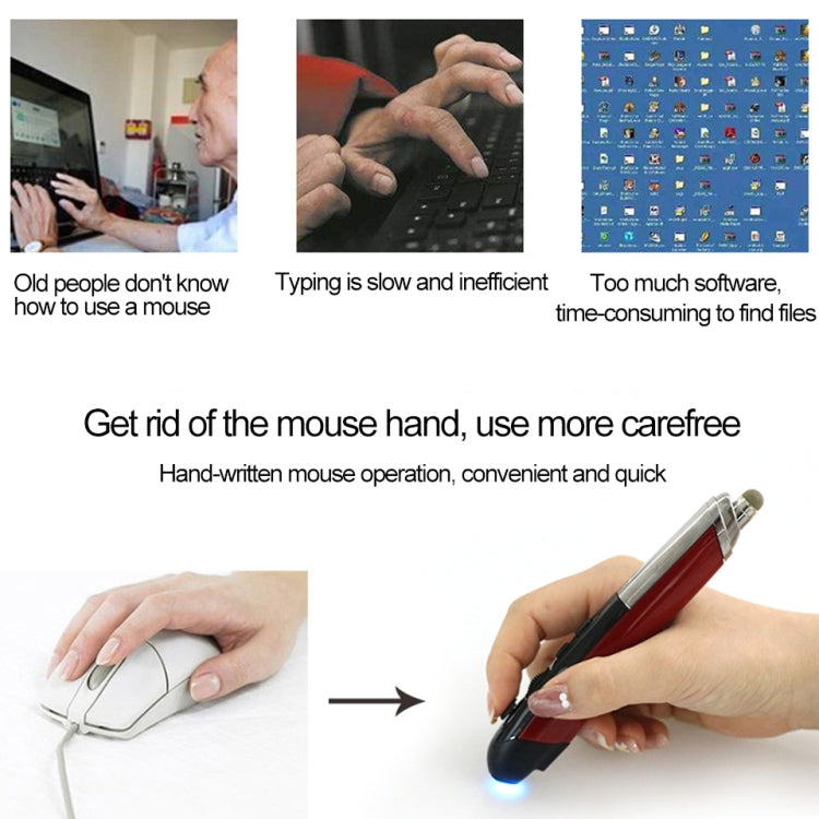 Lisslune | PR-08 Multifunctional wireless Bluetooth stylus mouse capacitive stylus mouse (Gray)