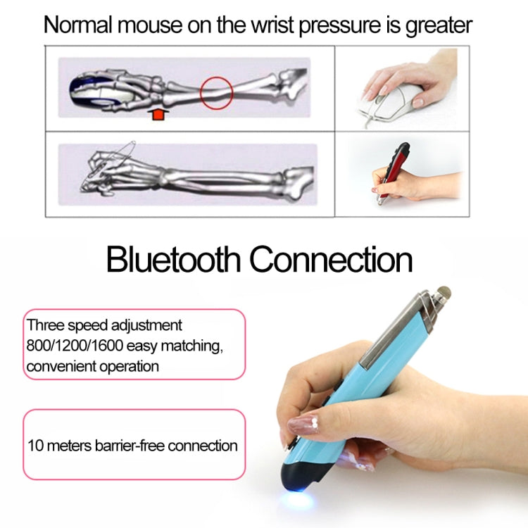 Lisslune | PR-08 Multifunctional wireless Bluetooth stylus mouse capacitive stylus mouse (Black)