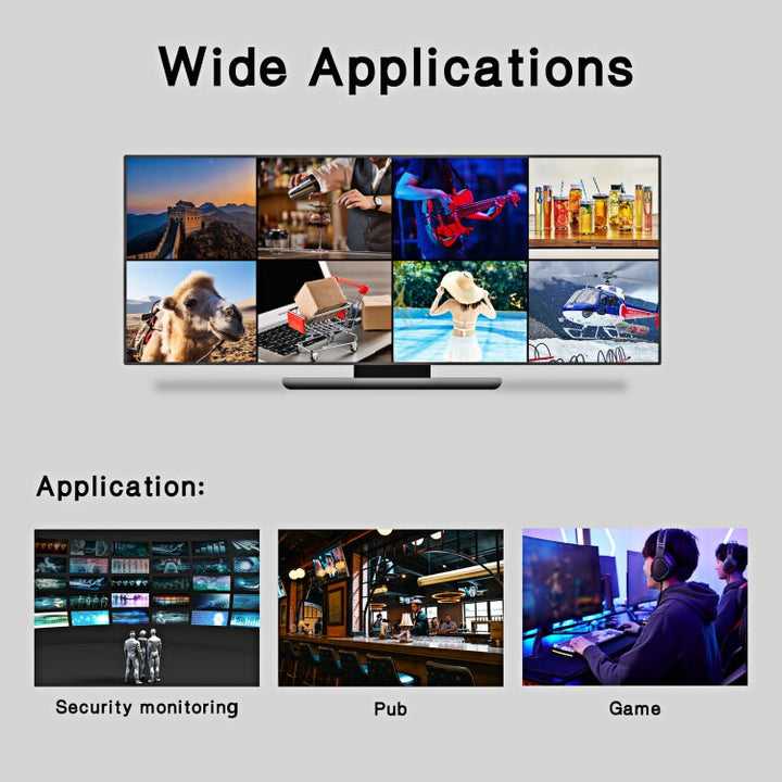 Lisslune | NK-818 HDMI 8x1 Multi-Viewer Supports seamless switch 1080P, US plug