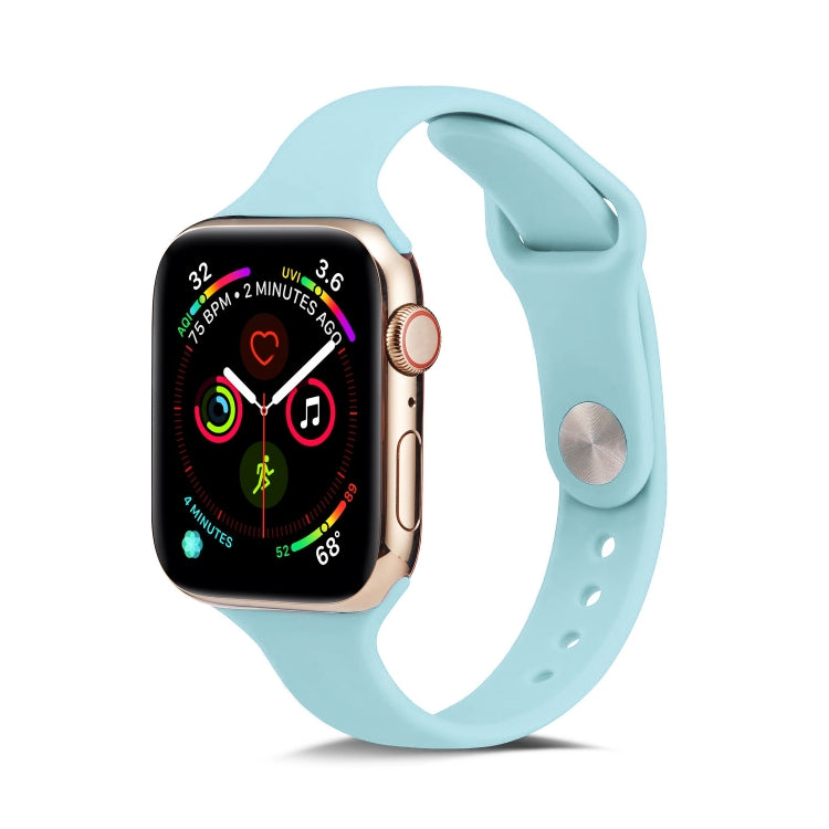 Lisslune | For Apple Watch 5/4 44mm & 3/2/1 42mm Thin Silicone Watch Band (Green)