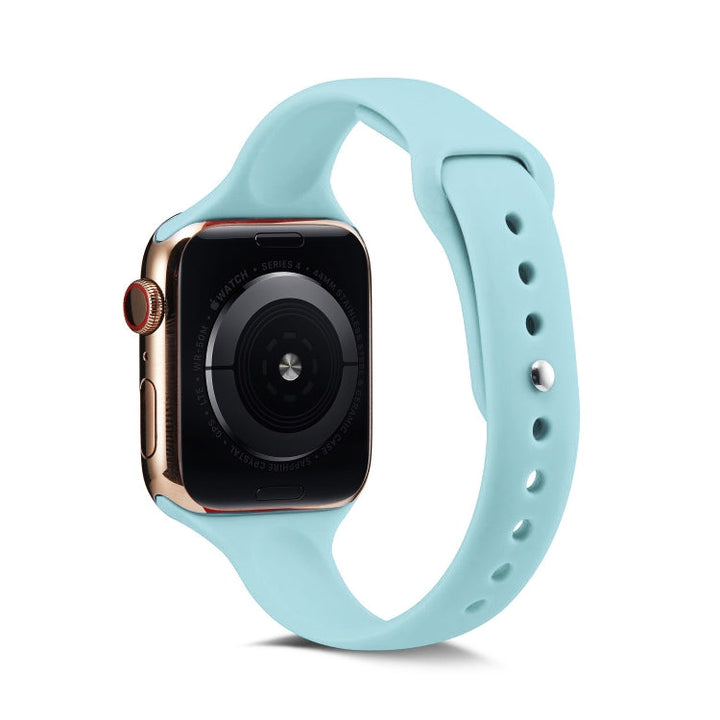 Lisslune | For Apple Watch 5/4 44mm & 3/2/1 42mm Thin Silicone Watch Band (Green)