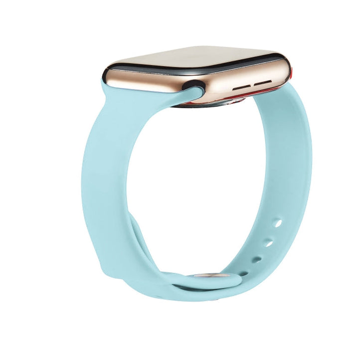 Lisslune | For Apple Watch 5/4 44mm & 3/2/1 42mm Thin Silicone Watch Band (Green)