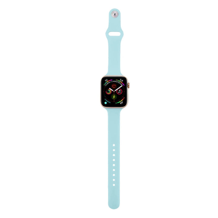 Lisslune | For Apple Watch 5/4 44mm & 3/2/1 42mm Thin Silicone Watch Band (Green)