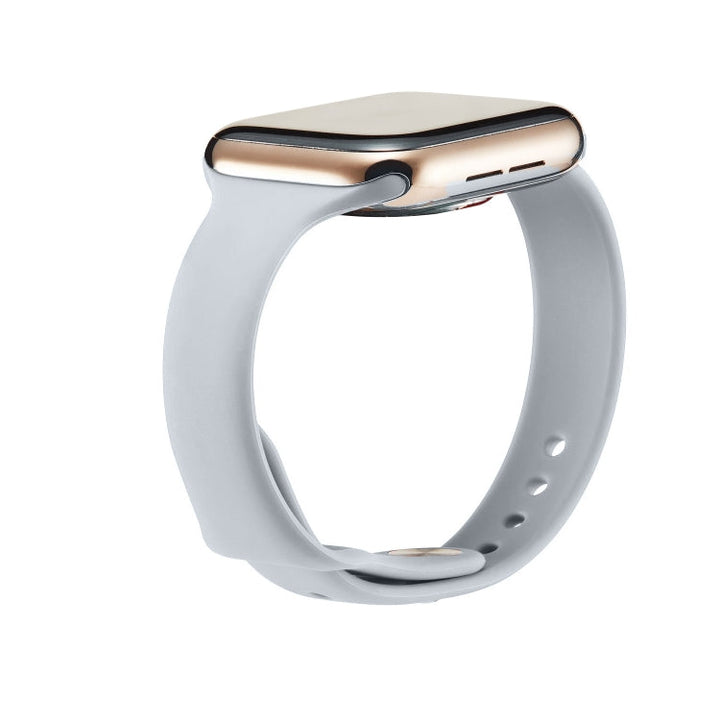 Lisslune | For Apple Watch 5/4 44mm & 3/2/1 42mm Thin Silicone Watch Band (Light Gray)