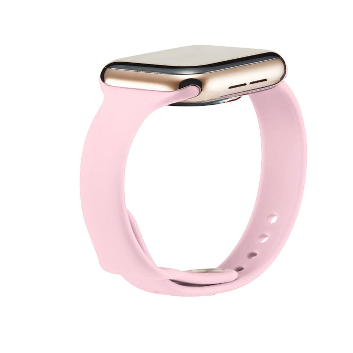 Lisslune | For Apple Watch 5/4 40mm & 3/2/1 38mm Thin Silicone Watch Band (Pink)