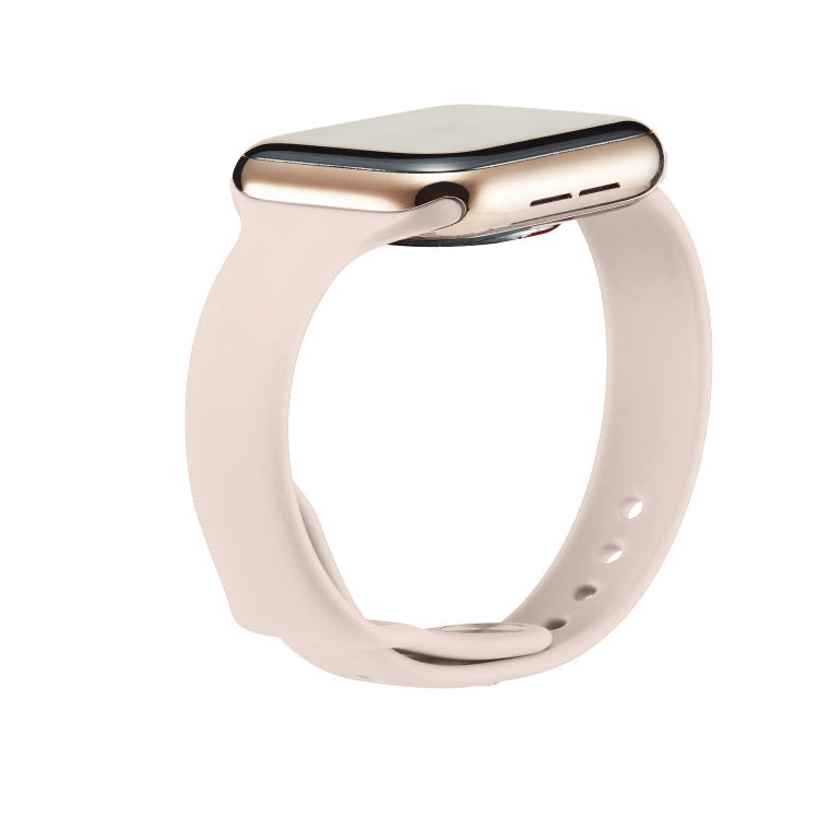 Lisslune | For Apple Watch 5/4 40mm & 3/2/1 38mm Thin Silicone Strap (Pink Silty)