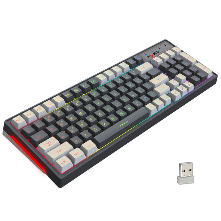 Lisslune | HXSJ L900 RGB Backlit Two-Color Injection Molding Keycaps 2.4G Wireless Keyboard
