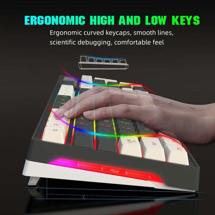 Lisslune | HXSJ L900 RGB Backlit Two-Color Injection Molding Keycaps 2.4G Wireless Keyboard