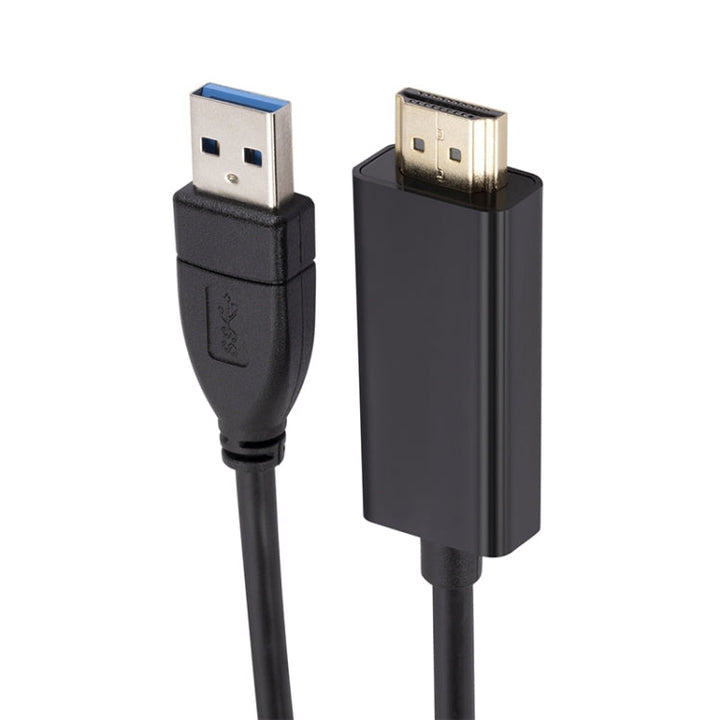 Lisslune | USB3.0 to HDMI converter cable, length 1.8m (Black)