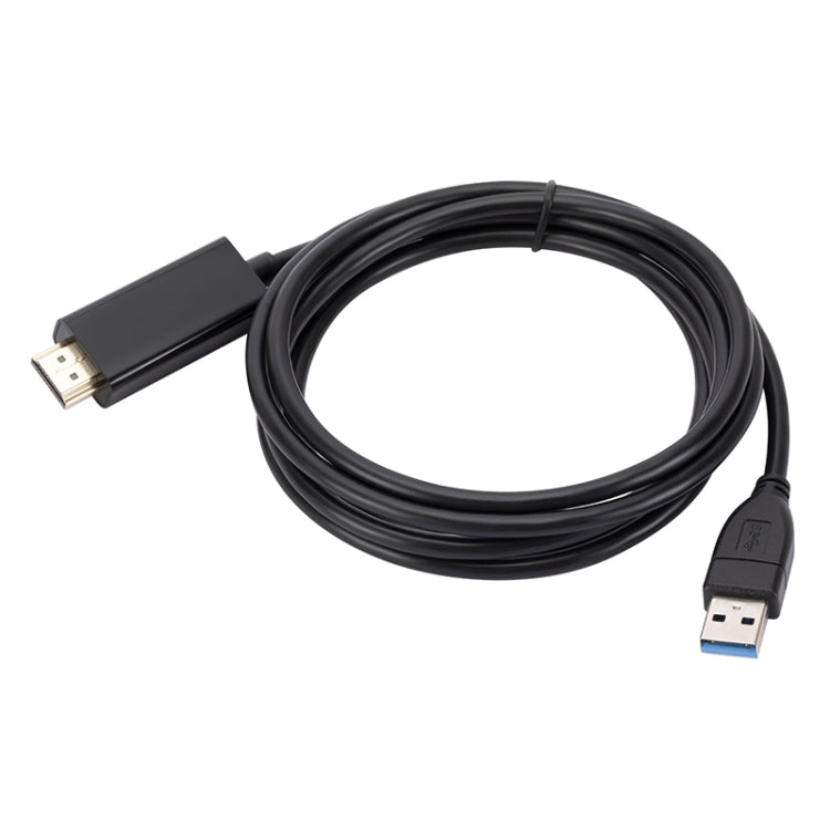 Lisslune | USB3.0 to HDMI converter cable, length 1.8m (Black)