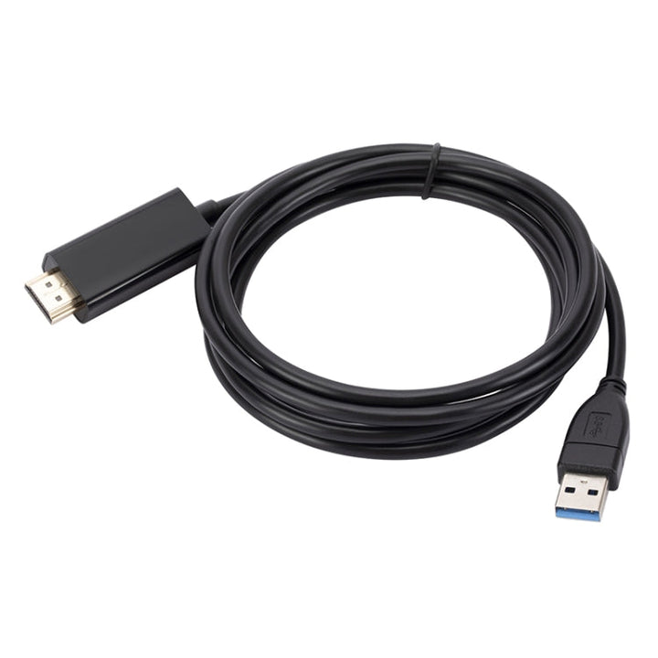 Lisslune | USB3.0 to HDMI converter cable, length 1.8m (Black)