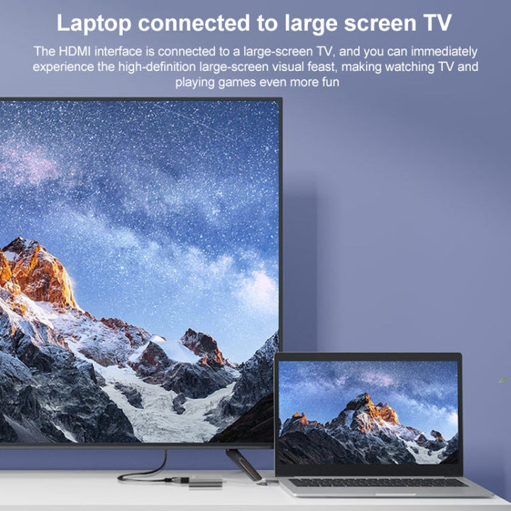 Lisslune | Onten OTN-9175B 4K USB-C / Type-C to Dual HDMI Output Adapter (White)