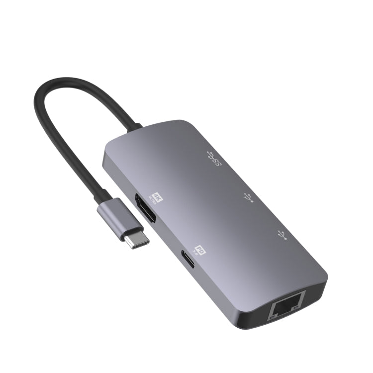 Lisslune | Onten OTN-UC910 USB-C / Type-C Portable Multifunctional HUB Docking Station (Gray)
