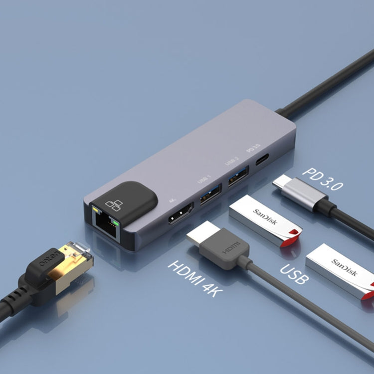 Lisslune | Onten OTN-UC920S USB-C / Type-C Portable Multifunctional HUB Docking Station