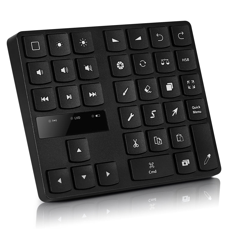 Lisslune | 533 Bluetooth 5.0 Painting Keyboard 35 Keys Numeric Keypad Wireless Digital Keyboard (Black)