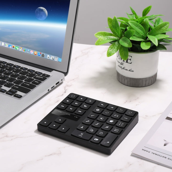 Lisslune | 533 Bluetooth 5.0 Painting Keyboard 35 Keys Numeric Keypad Wireless Digital Keyboard (Black)