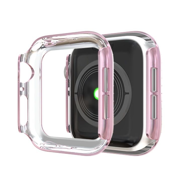 Lisslune | For Apple Watch Series 3 & 2 & 1 42mm Double Row Diamonds PC Protective Case (Pink)