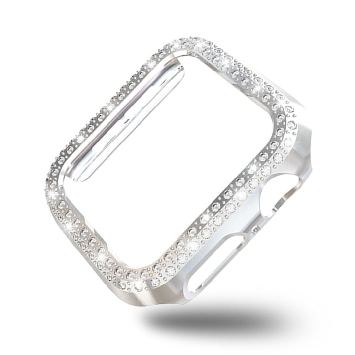Lisslune | For Apple Watch Series 3 & 2 & 1 42mm Double Row Diamonds PC Protective Case (Silver)