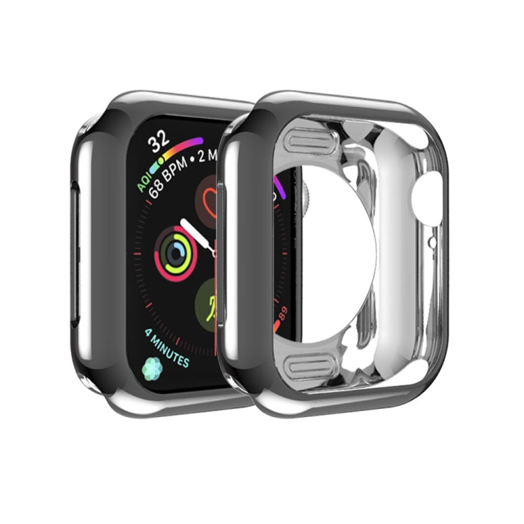 Lisslune | For Apple Watch Series 3 & 2 & 1 38mm plating TPU round hole hollow protective case (Black)