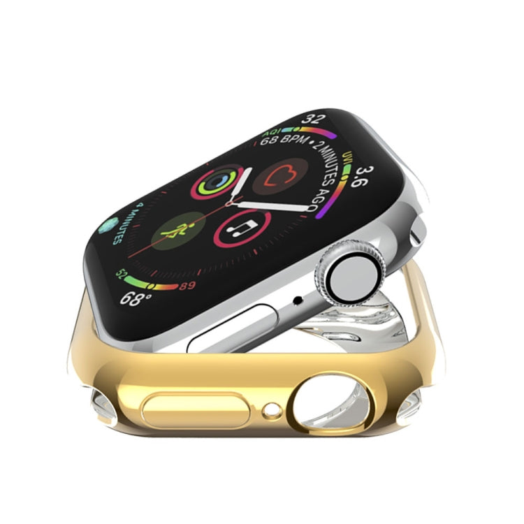 Lisslune | For Apple Watch Series 3 & 2 & 1 38mm Coating TPU Round Hole Hollow Protection Case (Gold)