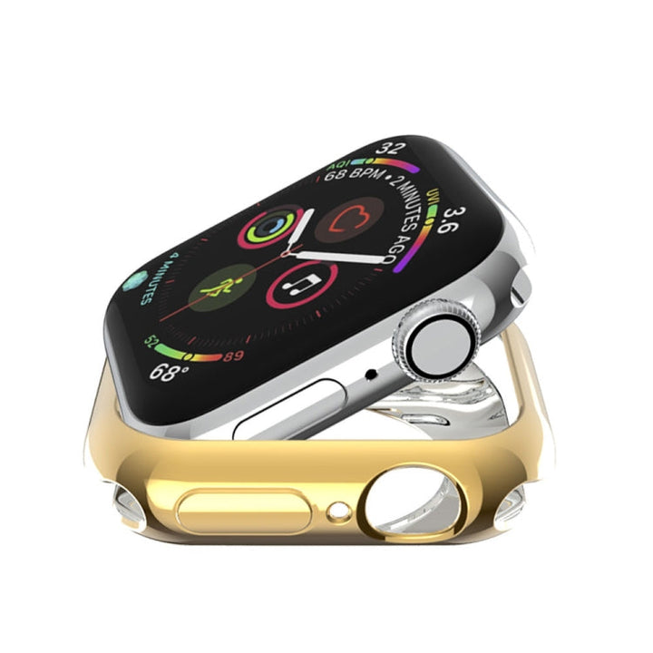 Lisslune | For Apple Watch Series 3 & 2 & 1 38mm Coating TPU Round Hole Hollow Protection Case (Gold)