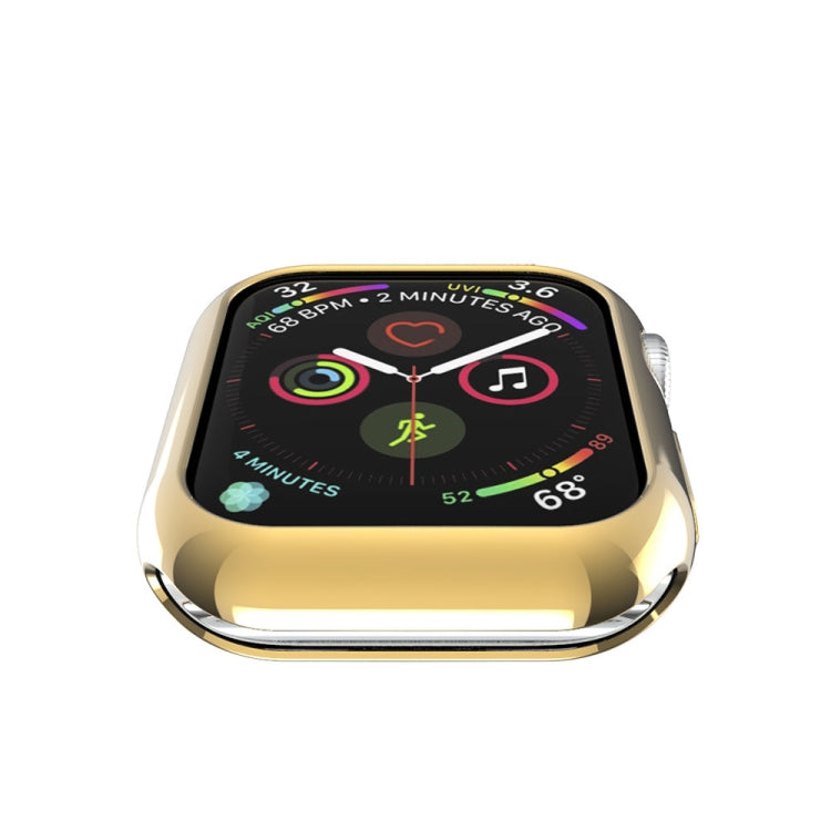 Lisslune | For Apple Watch Series 3 & 2 & 1 38mm Coating TPU Round Hole Hollow Protection Case (Gold)