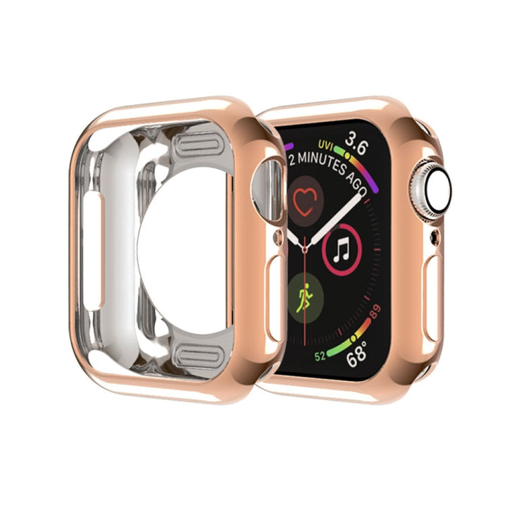Lisslune | For Apple Watch Series 3 & 2 & 1 38mm Plating TPU Round Hole Hollow Protection Case (Rose Gold)