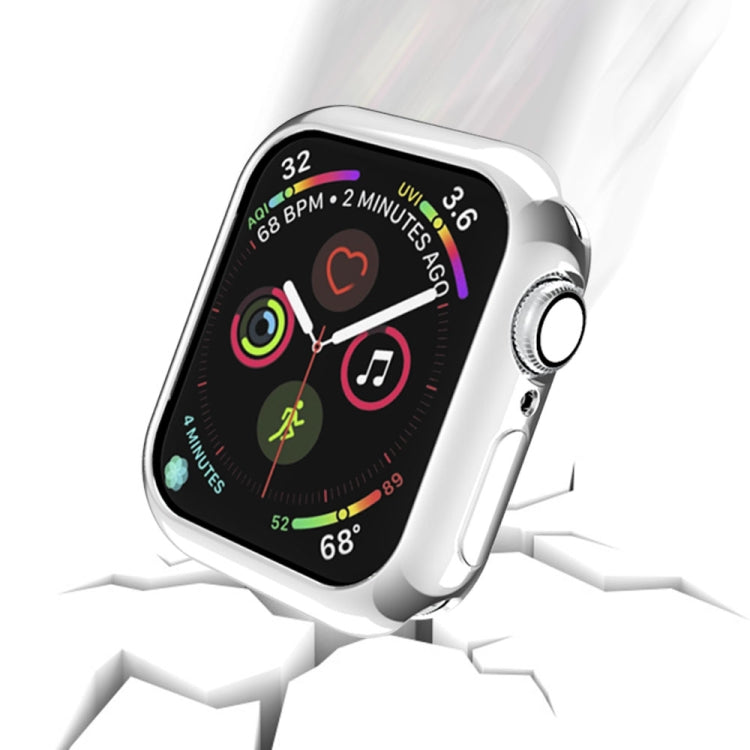 Lisslune | For Apple Watch Series 3 & 2 & 1 38mm plating TPU round hole hollow protective case (Silver)
