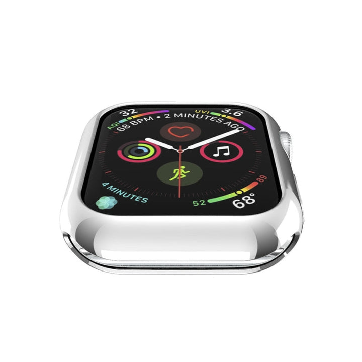 Lisslune | For Apple Watch Series 3 & 2 & 1 38mm plating TPU round hole hollow protective case (Silver)